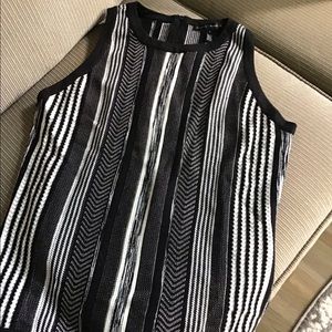 Women’s Black and White sleeveless sweater